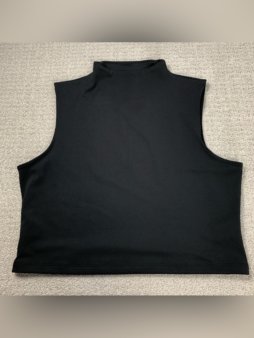 Express Body Contour Black Spandex Stretchy Tank Top Mock neck Size XL